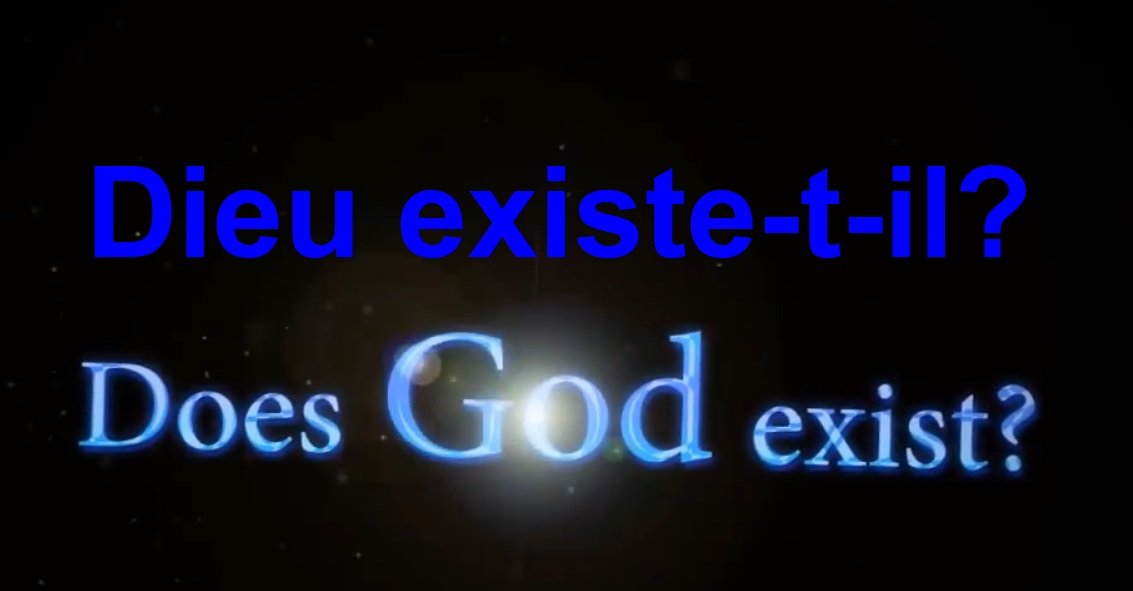 Dieu existe-t-il? Vidéo