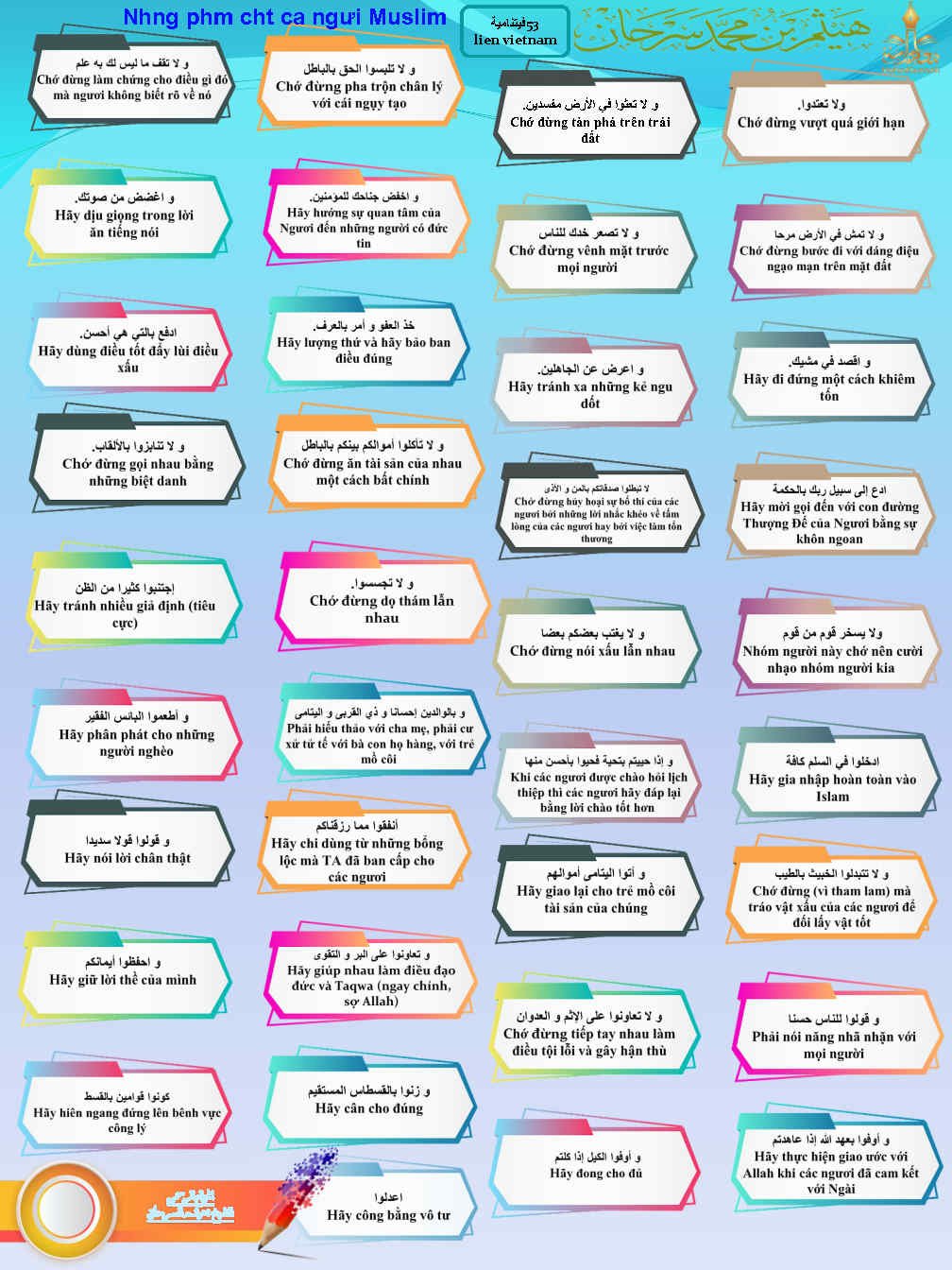 Những phẩm chất của người Muslim