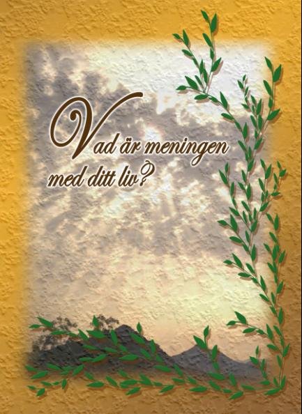 Vad &auml;r meningen med livet?