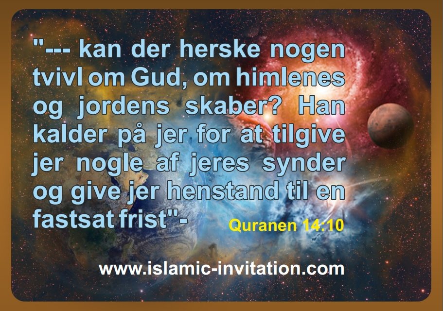 kan der herske nogen tvivl om Gud, om himlenes og jordens skaber? 