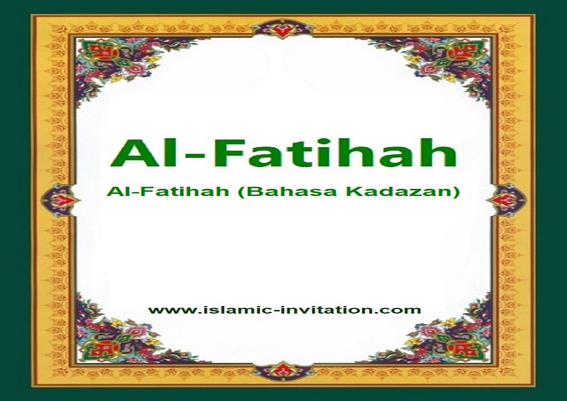 Al-Fatihah (Bahasa Kadazan)