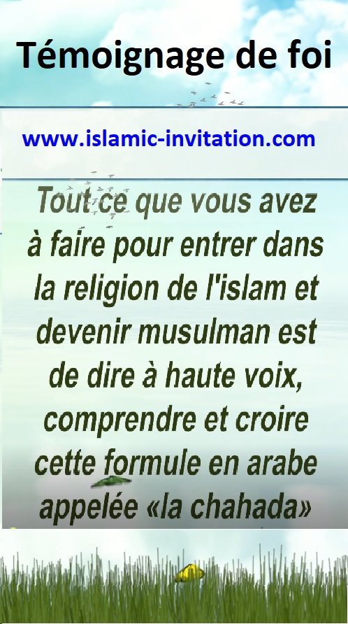 Témoignage de foi