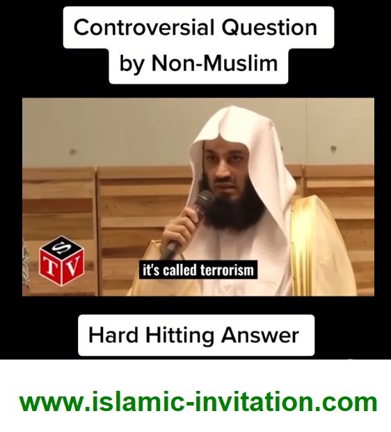Controversial question by a non Muslim